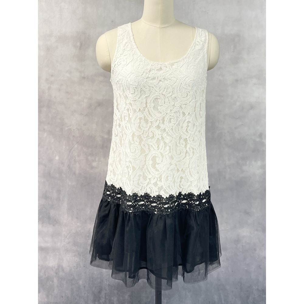 Womens Lace Tulle Dress M Coquette Balletcore Romantic Twee Dark Coquette Party